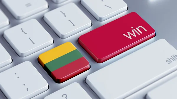 Litauen Win koncept — Stockfoto