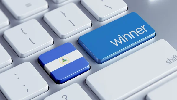 Nicaragua winnaar Concept — Stockfoto