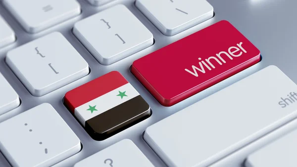 Syrië winnaar Concept — Stockfoto