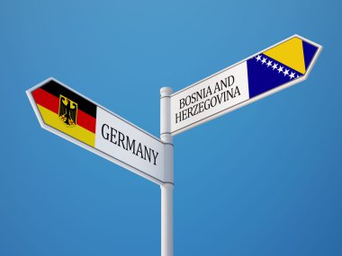 Bosna ve Herzegovin Almanya işaret bayrakları kavramı