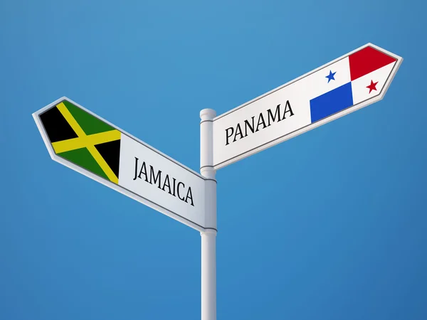 Панама вывешивает флаги — стоковое фото