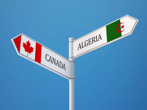 Canada Algeria Concetto di bandiere — Foto Stock