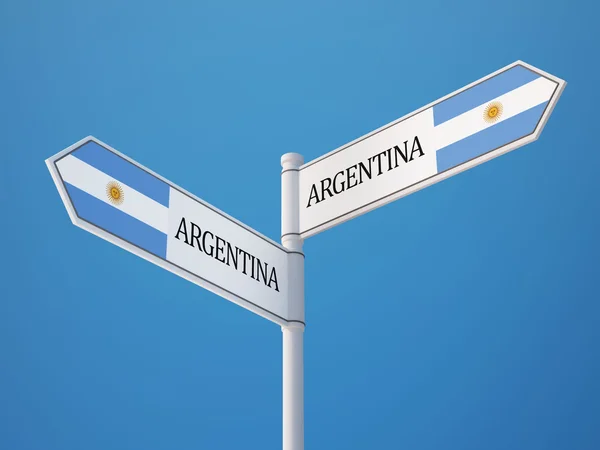 Argentinien unterschreibt Flaggen-Konzept — Stockfoto