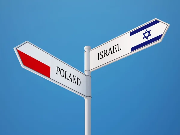 Betegnelsen "polsk flagg" – stockfoto