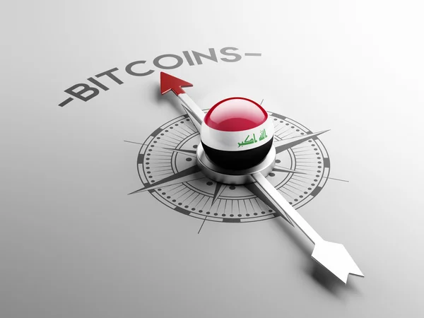 Irák Bitcoin koncept — Stock fotografie