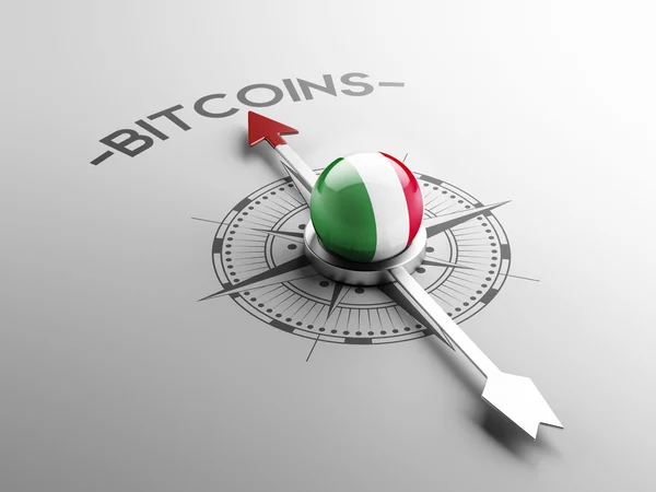 Itália Bitcoin conceito — Fotografia de Stock