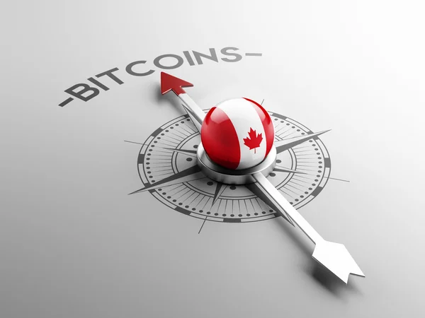 Canadá Bitcoin Concepto — Foto de Stock