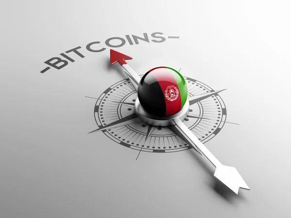Afghanistan Concetto Bitcoin — Foto Stock