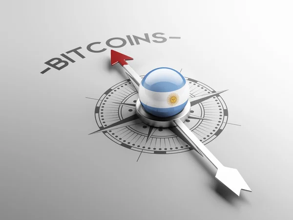 Concepto de Bitcoin Argentina — Foto de Stock