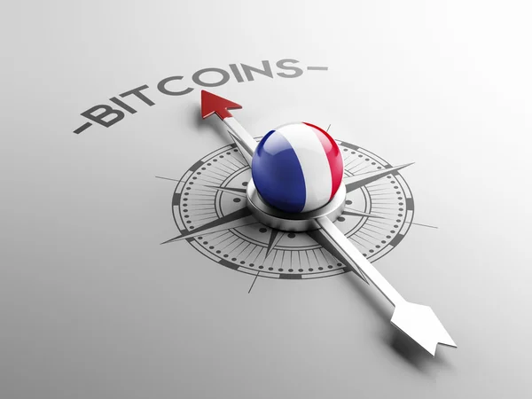 Francia Bitcoin Concepto — Foto de Stock