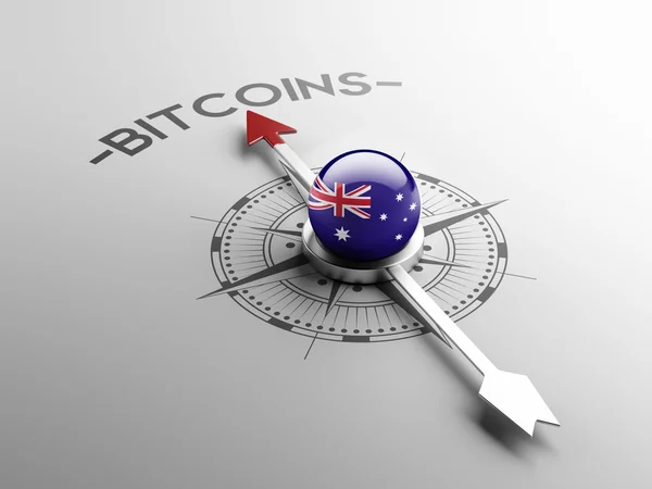 Australisches Bitcoin-Konzept — Stockfoto