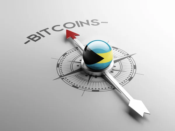 Bahamas Bitcoin Concetto — Foto Stock