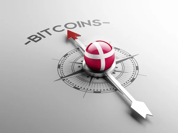 Dänisches Bitcoin-Konzept — Stockfoto