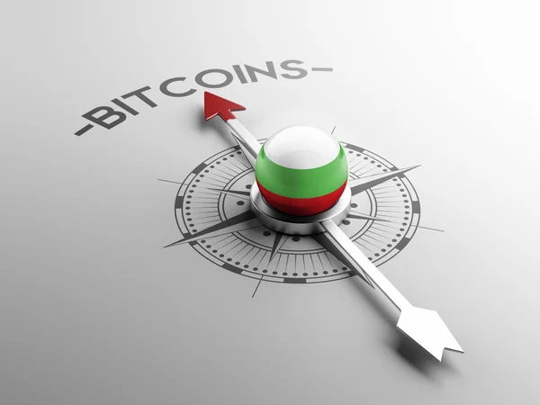 Koncept Bitcoin Bulharsko — Stock fotografie