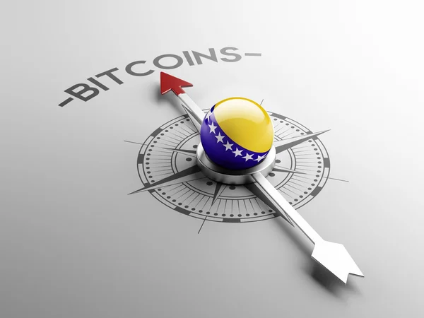 Bosnia y Herzegovina Concepto Bitcoin — Foto de Stock