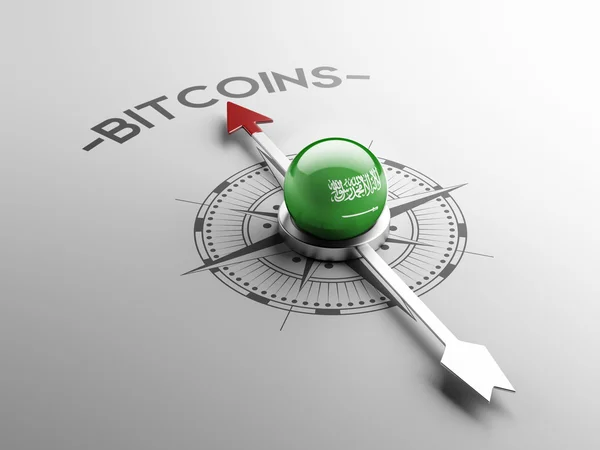 Arabia Saudita Bitcoin Concepto — Foto de Stock