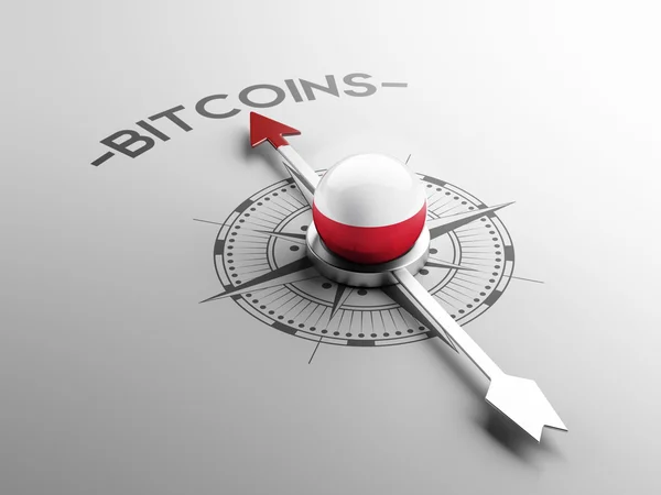 Polen Bitcoin Concept — Stockfoto