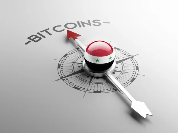 Syria  Bitcoin Concept — Stock Photo, Image