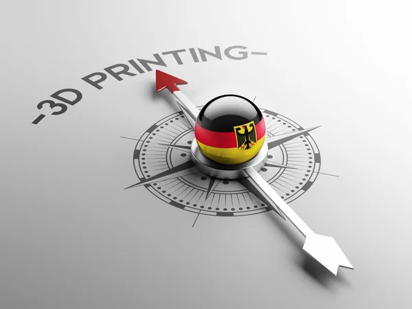 Alemania 3d concepto de impresión — Foto de Stock