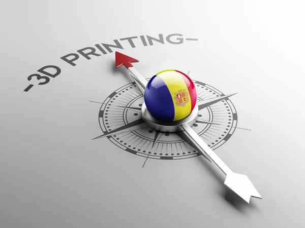 Andorra 3d Printing Concept — Stock Photo, Image