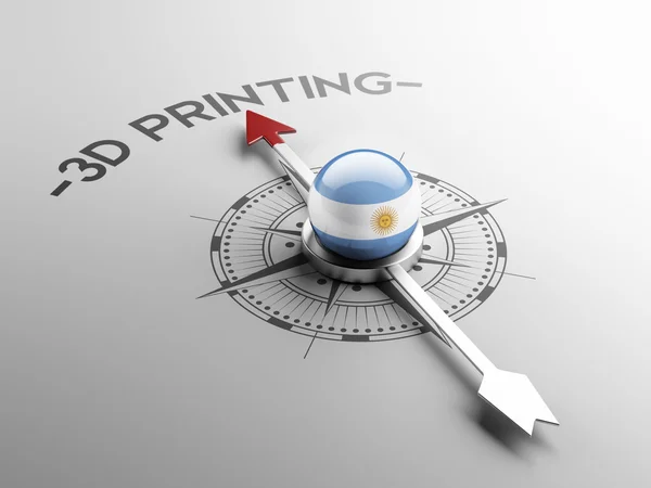 Argentina 3d Printing Concept — Stock Photo, Image