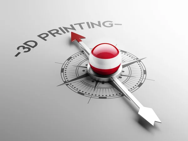 Austria 3d Printing Concept — Stock Photo, Image