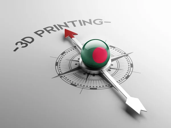 Bangladesh 3d Printing Concept — Stock Photo, Image