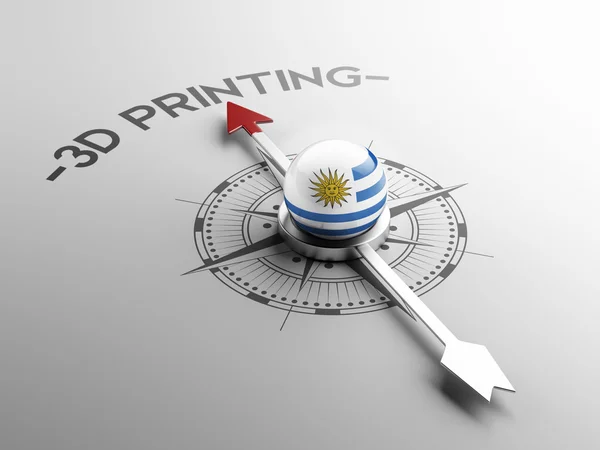 Uruguay 3d Printing Concept — Stock Photo, Image