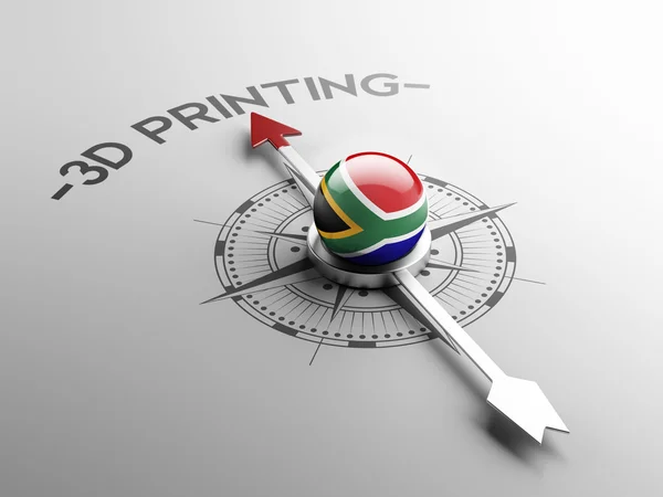 南アフリカ共和国 3 d 印刷の概念 — Stock fotografie