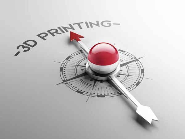 Indonesia 3d Printing Concept — Stock Photo, Image