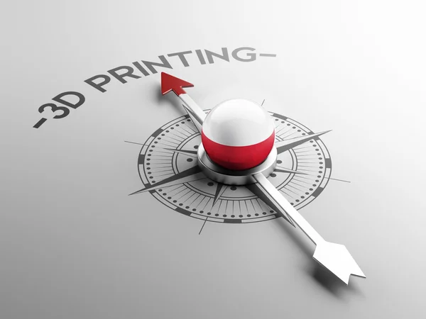 Poland 3d Printing Concept — Stock Photo, Image