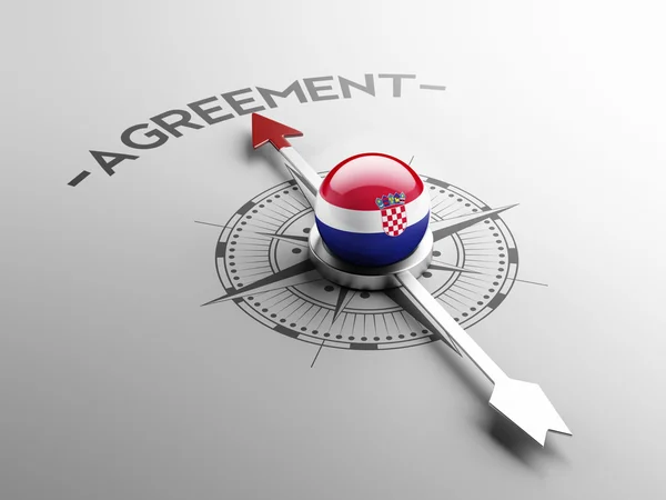 Croatia  Agreement Concept — Stock Photo, Image