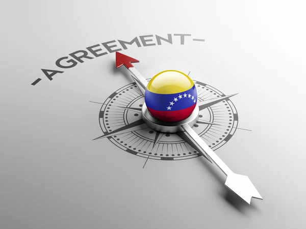 Концепция Венесуэльского соглашения — стоковое фото