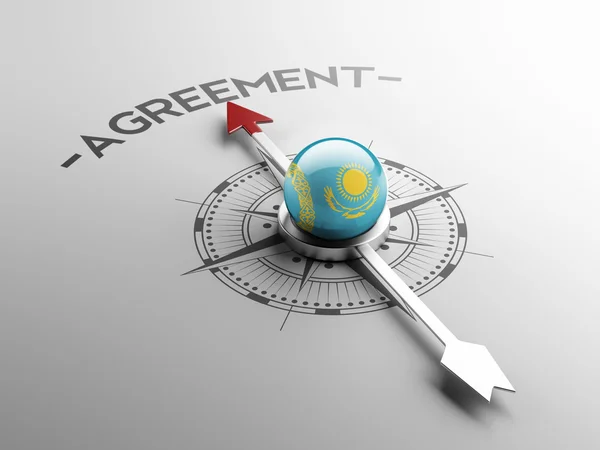 Kazakhstan Agreement Concept — Stock Photo, Image