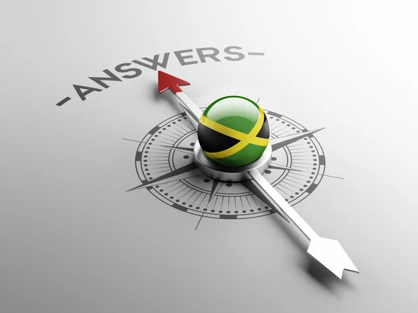 Jamaica Answers Concept — Stock Photo, Image