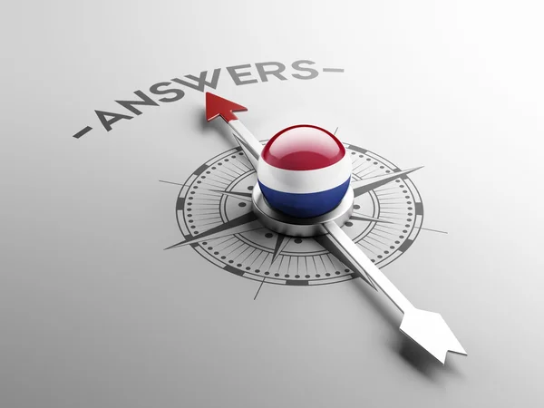 Netherlands Answers Concept — Stock Photo, Image