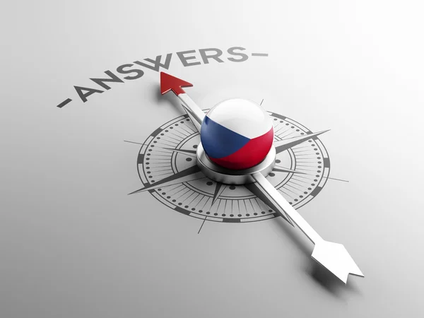 Czech Republic Answers Concept — Stock Photo, Image