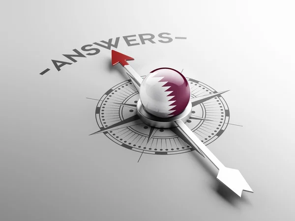 Qatar Answers Concept — Stock Photo, Image