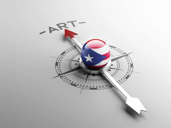 Puerto Rico Art Concept — Stockfoto