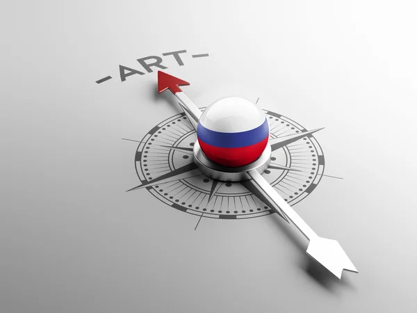 Rusland kunst Concept — Stockfoto