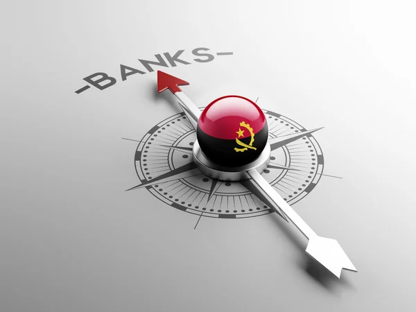 Conceito de Bancos de Angola — Fotografia de Stock