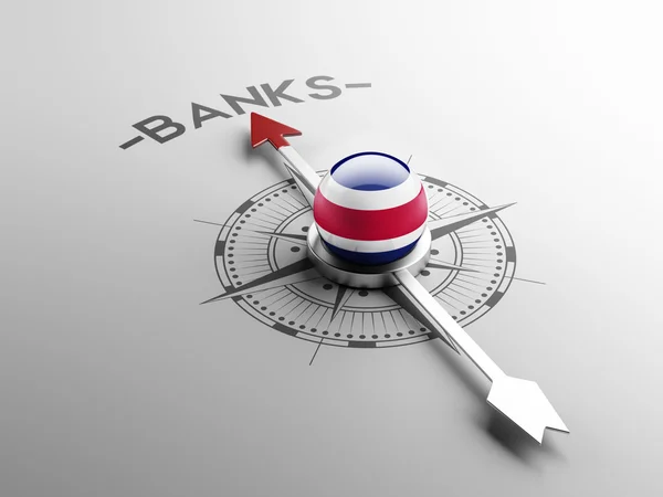 Concepto de Bancos Costa Rica — Foto de Stock