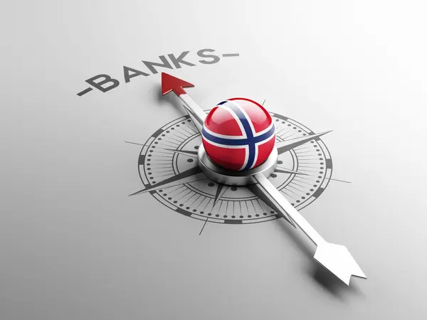 Noruega Bancos Conceito — Fotografia de Stock