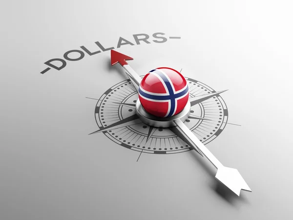 Norsko dolarů koncept — Stock fotografie
