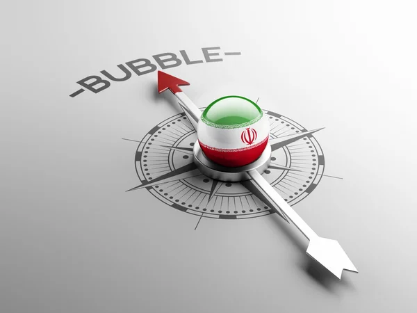 Koncepcja "Bubble" Iran — Zdjęcie stockowe