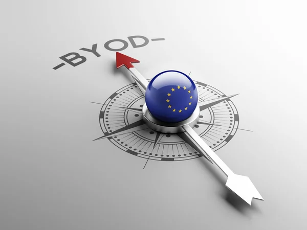 Concetto Byod dell'Unione europea — Foto Stock