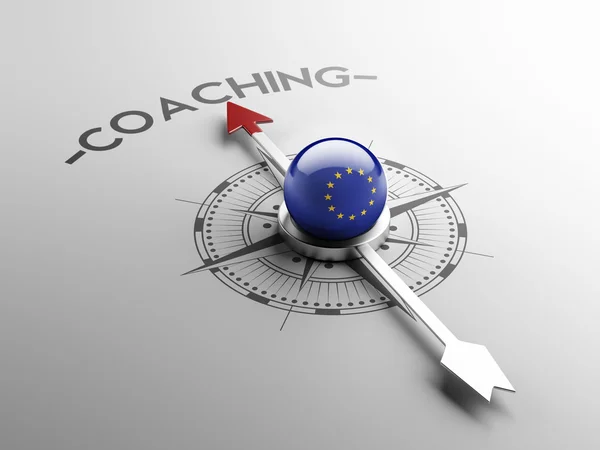 Concept de coaching de l'Union européenne — Photo