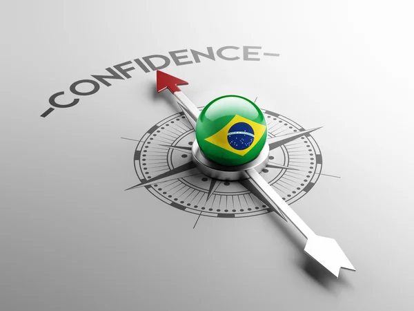 Концепция уверенности Бразилии — стоковое фото