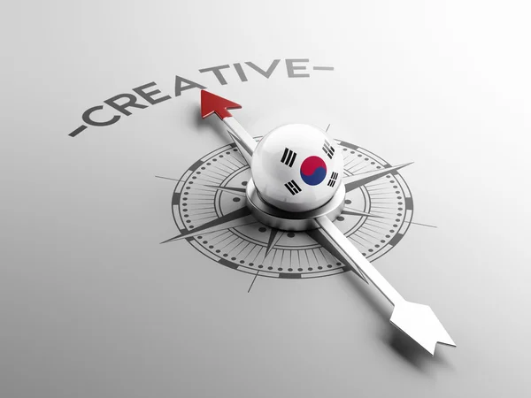 Zuid-korea kompas concept — Stockfoto