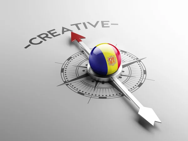 Andorra creatief concept — Stockfoto